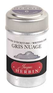 Herbin Dose mit 6 Patronen - Rauchgrau