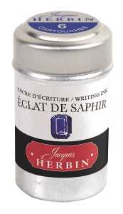 Herbin Dose mit 6 Patronen - Saphirblau