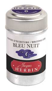 Herbin Dose mit 6 Patronen - Nachtblau