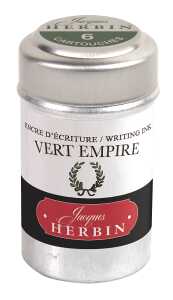 Herbin Dose mit 6 Patronen - Lorbeergrün