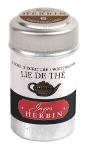 Herbin Dose mit 6 Patronen - Teebraun