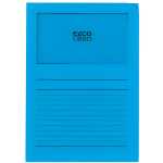 Sichtmappen Ordo classico blau, 120g, 100 Stück, Sichtfenster u Linien