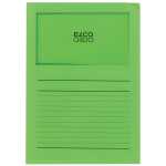 Sichtmappen Ordo classico grün, 120g, 100 Stück, Sichtfenster u Linien
