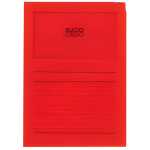 Sichtmappen Ordo classico rot, 120g, 100 Stück, Sichtfenster u Linien
