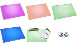 Schreibunterlage Durella transluzent, orange, 40x53cm