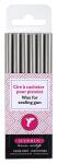Herbin Siegellack Box 6Stg silber