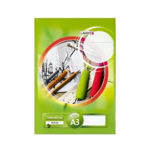 LANDRÉ Zeichenkartonblock A3, 10 Blatt, 190g/m²