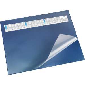Schreibunterlage Durella DS blau 40x53cm, Vollsichtfolie u. Kalender