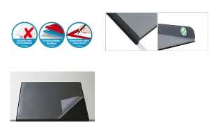 Schreibunterlage Flexoplan DS blau 52x65cm Vollsichtfolie Kantenschutz