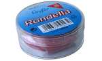 Gummiring Rondella Nr 13 rot Durchmesser 85mm, 25g Runddose