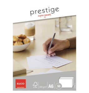 Briefkarte Prestige A6 weiß ELCO 73104.12 50ST 200g