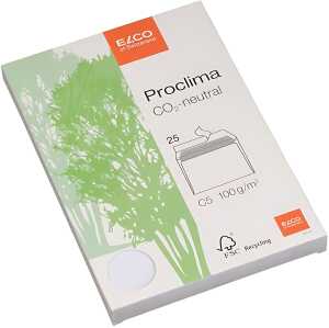 Briefhülle Proclima C5, hochweiß, Haftklebung, 100 g/qm, 25 Stück Box