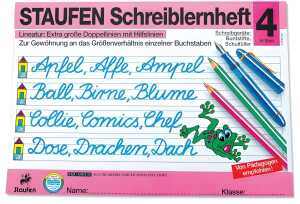Staufen Schreiblernheft Original A4 querlin.extra große Doppelli