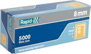 Heftklammern 13/8mm verzinkt Stahldraht Packung = 5000 Klammern