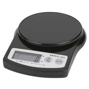 Maul Briefwaage MAULalpha - 2000 g, 1 g, 141 x 37 x 188 mm, schwarz