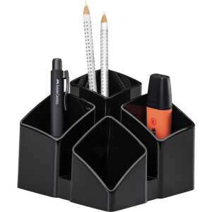 HAN Schreibtisch-Köcher SCALA - 4 Fächern, schwarz