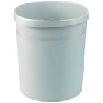Papierkorb GRIP mit Rand, 18 l, hellgrau, 2 Griffmulden,...