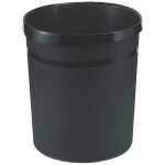 Papierkorb GRIP mit Rand, 18 l, schwarz, 2 Griffmulden,...