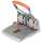 Rapid Vierfachlocher Supreme HDC150 /4 silber/orange (68223100)