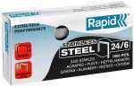 Rapid Heftklammer 24/6 Stahl Stainless 1000 Stück...