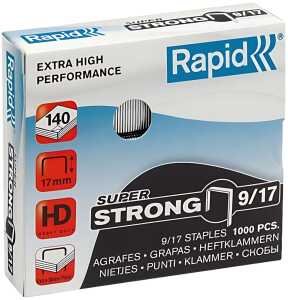 Rapid Heftklammer 9/17 G galvanis. für Blockhefter Super Stron
