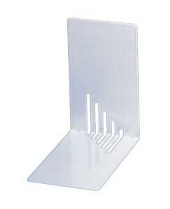 Buchstützen aus Metall, schmal, 85 x 140 x 140 mm, weiß