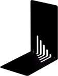 Buchstütze 2ST 85mm schwarz MAUL 35010 90 Metall
