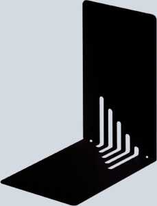 Maul Buchstützen Metall, schmal, 14x8,5x14 cm, silber, 3501095