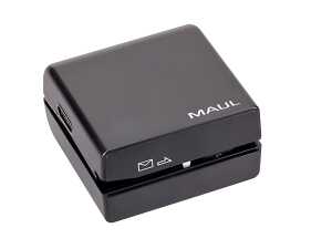Maul Brieföffner elektrisch, 7,4 x 7 x 4 cm, schwarz