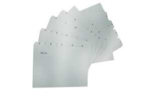 HAN Karteiregister A-Z, PP, A4 quer , grau, 25-teilig (81420121)