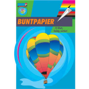 Buntpapierheft A4 PENIG 3203 12BL sort.