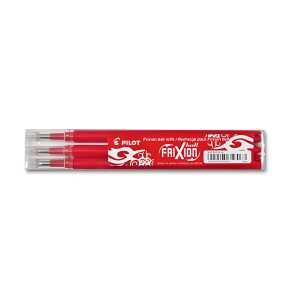 PILOT Tintenrollermine FriXion BLS-FR7 - 0,4 mm, rot, 3er Pack