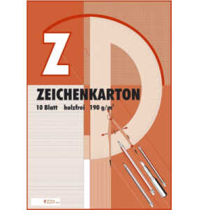 Zeichenkartonblock A2 10BL 190g PENIG 2221 kopfgeleimt