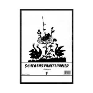 Scherenschnittpapier Heft A4 PENIG 3900 10BL schwarz