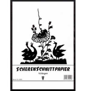 Scherenschnittpapier Heft A3 PENIG 3901 10BL schwarz
