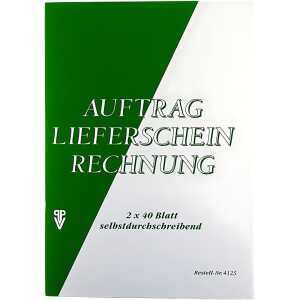 PVP Auftrag/Lieferschein/Rechnung mit Duchschrift A5 2x40 Bl