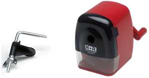 Kurbel-Spitzmaschine Gehäuse Kunststoff rot