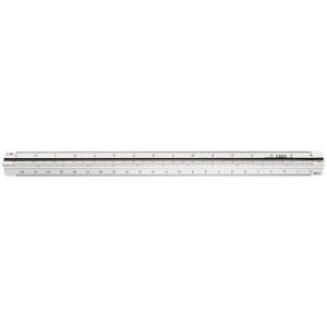 M+R Dreikantmaßstab 30cm Architekt 1 Kunststoff weiß