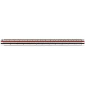 M+R Dreikantmaßstab 30cm Berufsschule Kunststoff weiß