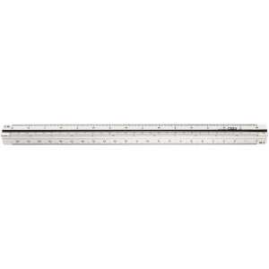 Dreikantmaßstab 30cm. Vermessung 2. zweifarbige Hohlkehle