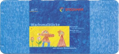 STOCKMAR 204884266 Wachsmalblöcke weiss zitronengelb goldgelb orange karminrot zinnoberrot gelbgrün grün blaugrün blau ultramarinblau blauviolett rotviolett rotbraun gelbbraun schwarz