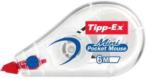 Tipp Ex Tipp-Ex Korrekturroller Mini Pocket Mouse, 5 mm x 5 m