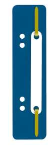 Heftstreifen Kunststoff, kurz - Deckleiste Kunststoff, blau, 25 Stück