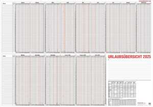 2026 Güss Urlaubsübersicht A0 60 Mitarbeiter im Versandrohr