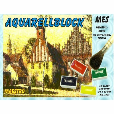 KOH Aquarellblock   MES   24 x 32 cm   10 Blatt  300 g/m²