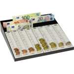 WEDO Geldzählkasse m. Fach sw/lgrau