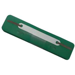 Heftstreifen Kunststoff, kurz Deckleiste Kunststoff, hellgrün, 25 Stk