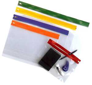 Snopake Zippa Bag ""S"" in A 4 (325 x 235 mm) farbig sortiert 1 Stück