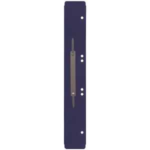 Q-Connect Heftstreifen aus Kunststoff, lang - blau, 25 Stück