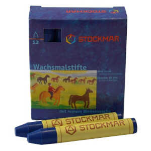 Wachsmalkreiden blau SC=12 Stück STOCKMAR 330-09